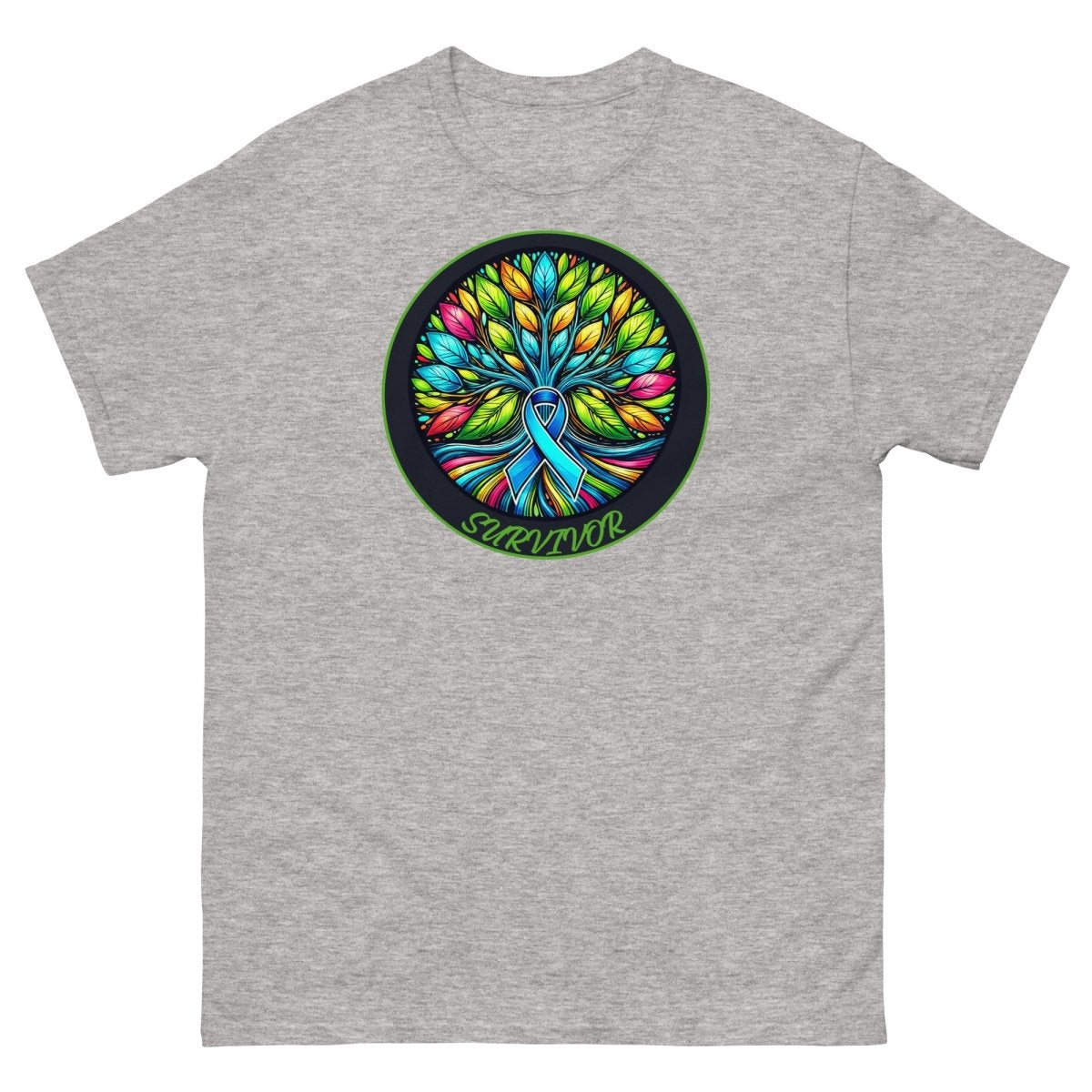 Blue Tree of Life Tee - JohnVsGBMSport GreyS