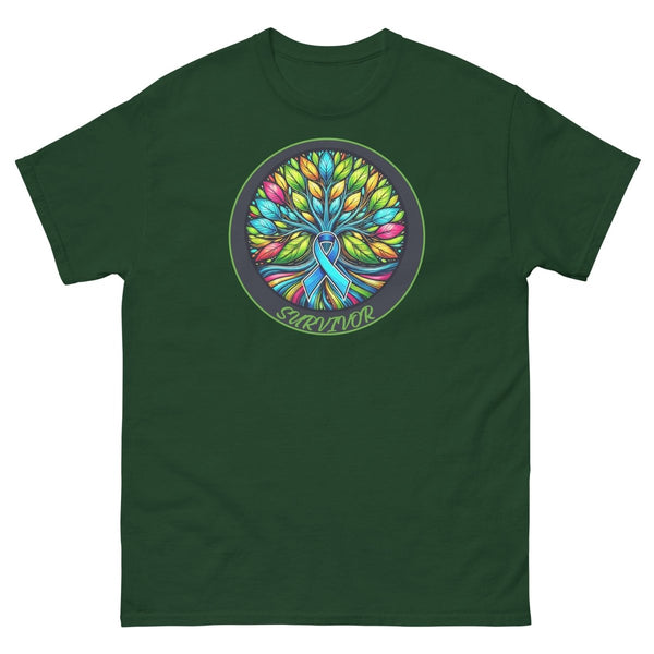 Blue Tree of Life Tee - JohnVsGBMForest GreenS