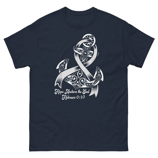 Brain Cancer Anchor for Hope Tee - JohnVsGBMNavyS