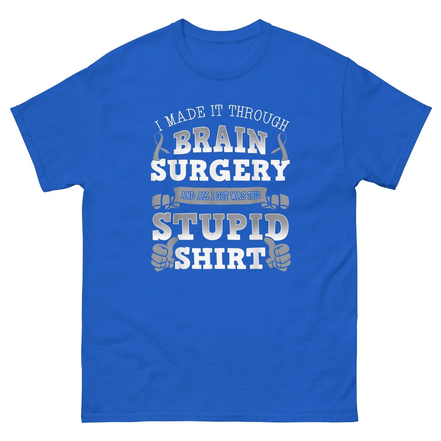 Brain Cancer Awareness Brain Surgery Classic Tee - JohnVsGBMRoyalS