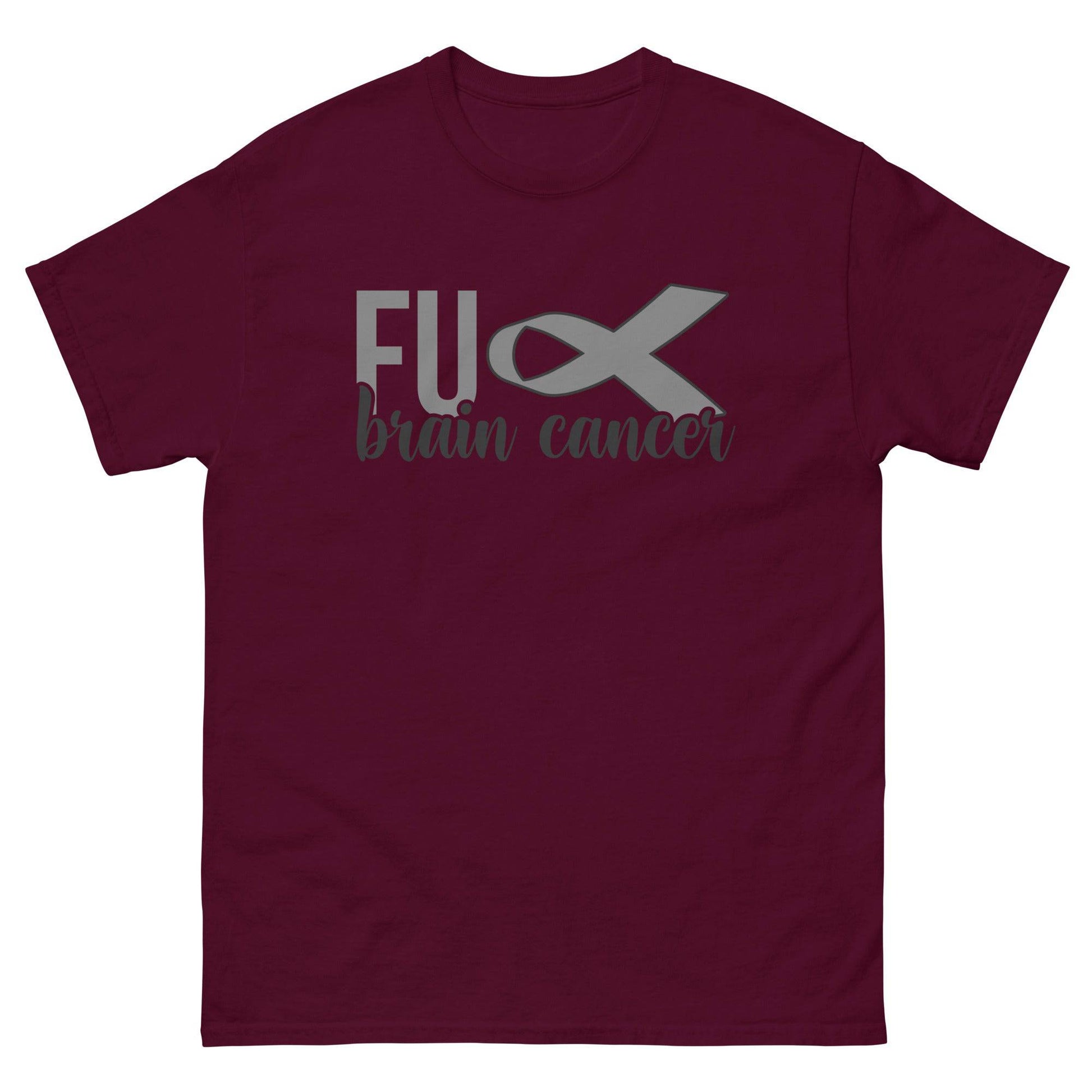 Brain Cancer Awareness F@#$ Classic Tee - JohnVsGBMMaroonS