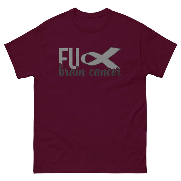 Brain Cancer Awareness F@#$ Classic Tee - JohnVsGBMMaroonS