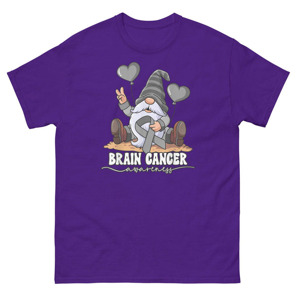 Brain Cancer Awareness Gnome Classic Tee - JohnVsGBMPurpleS