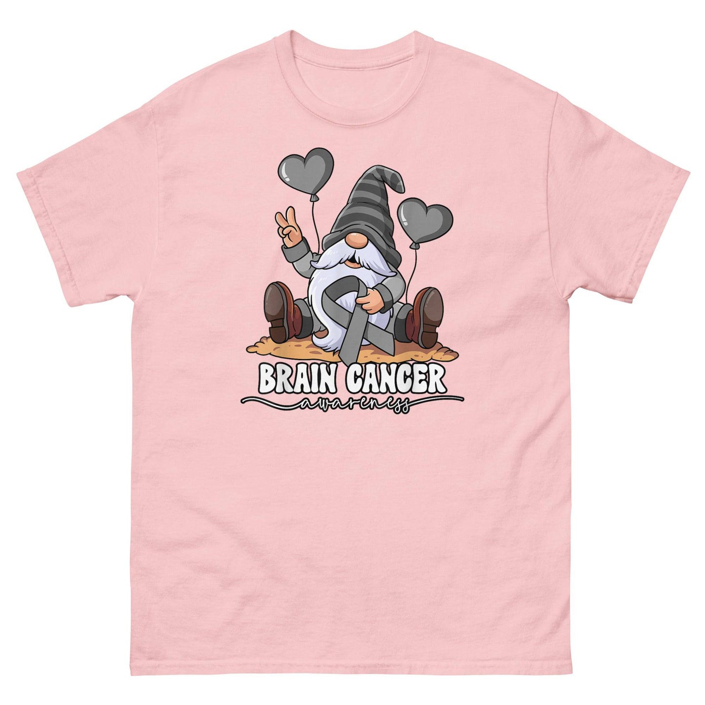 Brain Cancer Awareness Gnome Classic Tee - JohnVsGBMLight PinkS