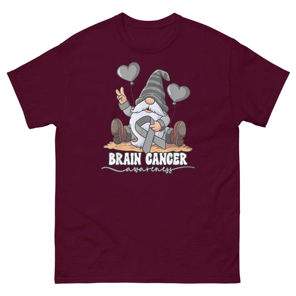 Brain Cancer Awareness Gnome Classic Tee - JohnVsGBMMaroonS