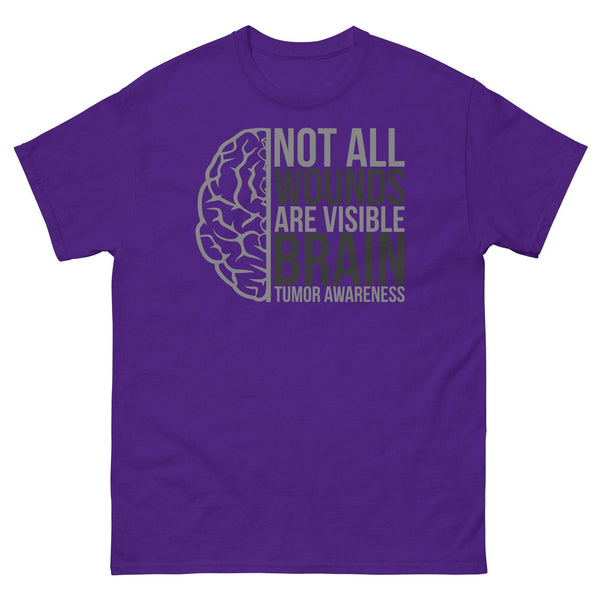 Brain Cancer Awareness Wounds Classic Tee - JohnVsGBMPurpleS