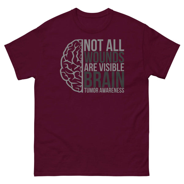 Brain Cancer Awareness Wounds Classic Tee - JohnVsGBMMaroonS