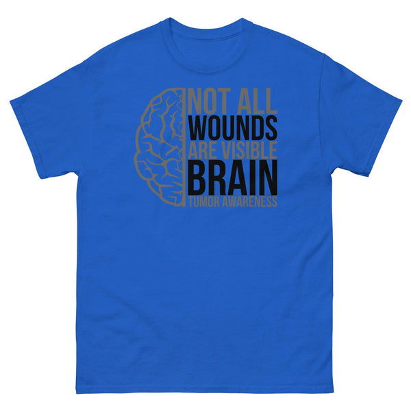 Brain Cancer Awareness Wounds Classic Tee - JohnVsGBMRoyalS