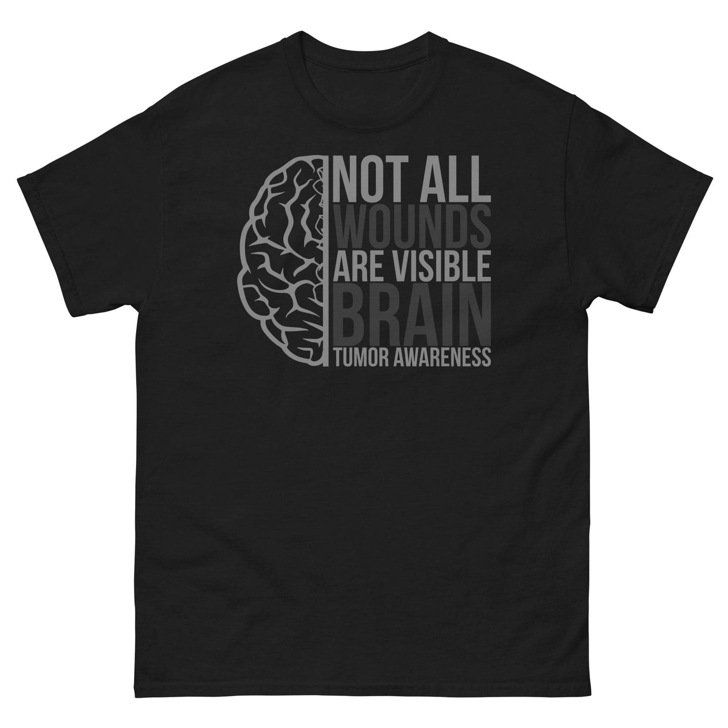 Brain Cancer Awareness Wounds Classic Tee - JohnVsGBMBlackS