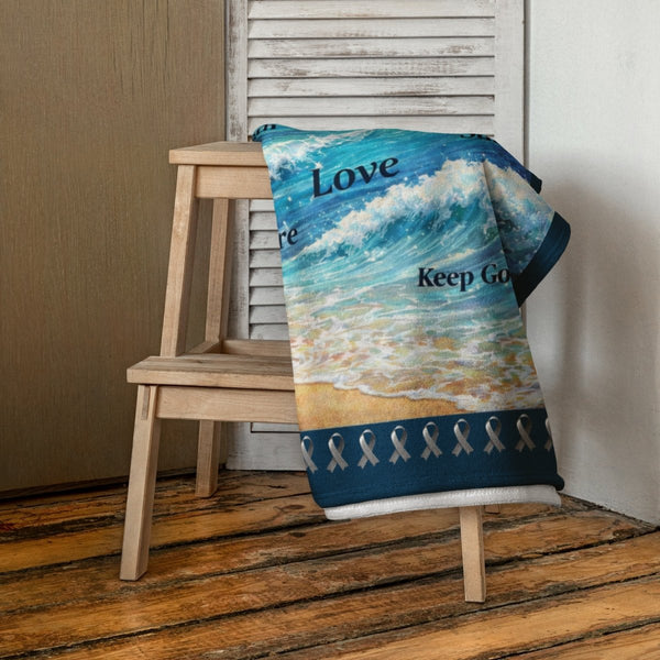 Brain Cancer Beach Towel - JohnVsGBM36″×72″