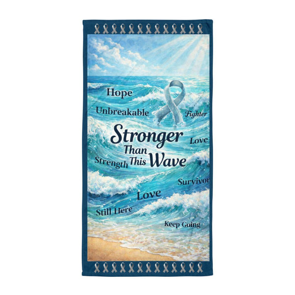 Brain Cancer Beach Towel - JohnVsGBM30″×60″