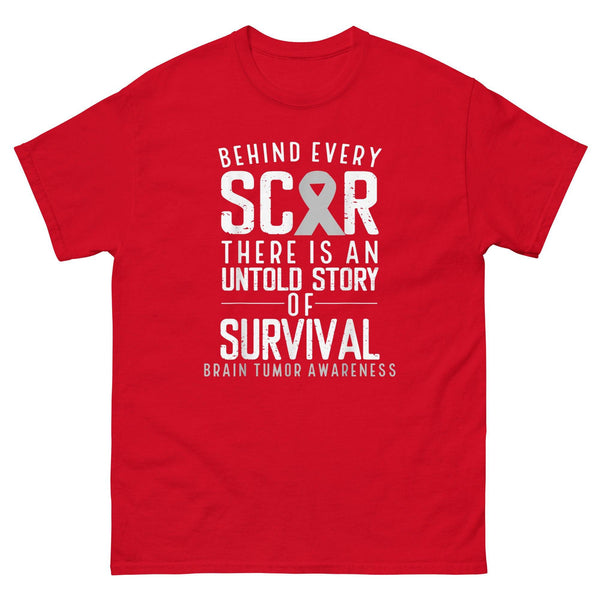 Brain Cancer Behind Every Scar Tee - JohnVsGBMRedS