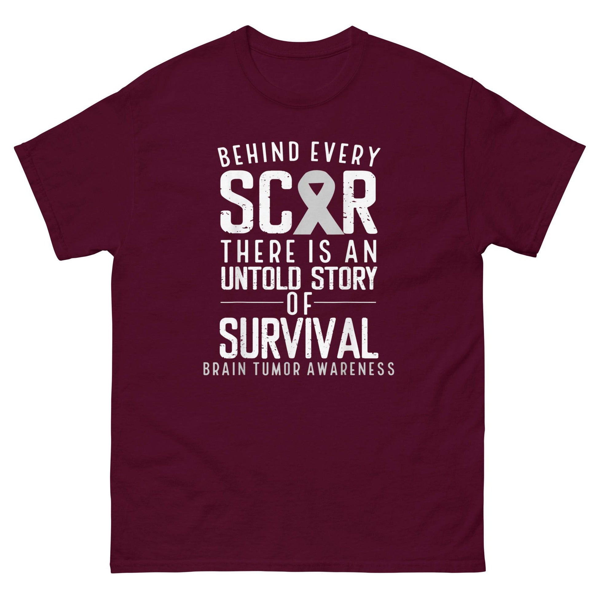 Brain Cancer Behind Every Scar Tee - JohnVsGBMMaroonS