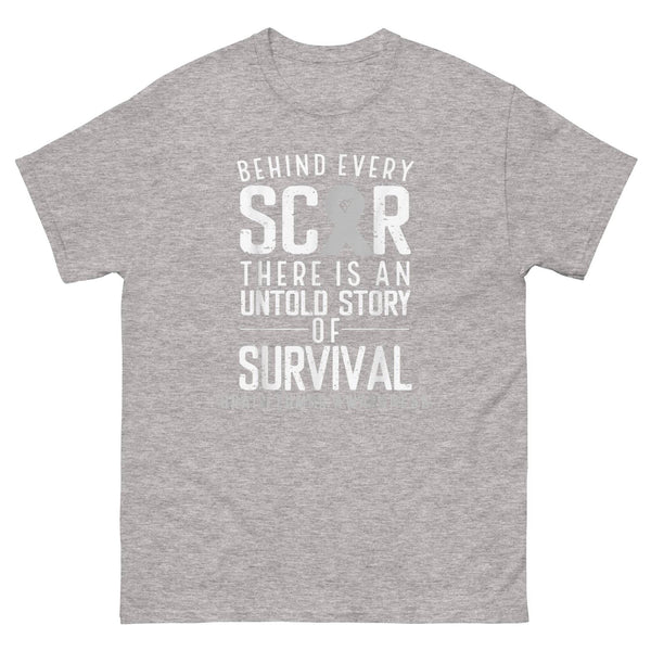 Brain Cancer Behind Every Scar Tee - JohnVsGBMSport GreyS