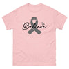 Brain Cancer Believe Tee - JohnVsGBMLight PinkS