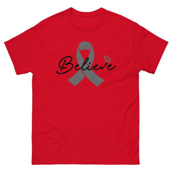 Brain Cancer Believe Tee - JohnVsGBMRedS