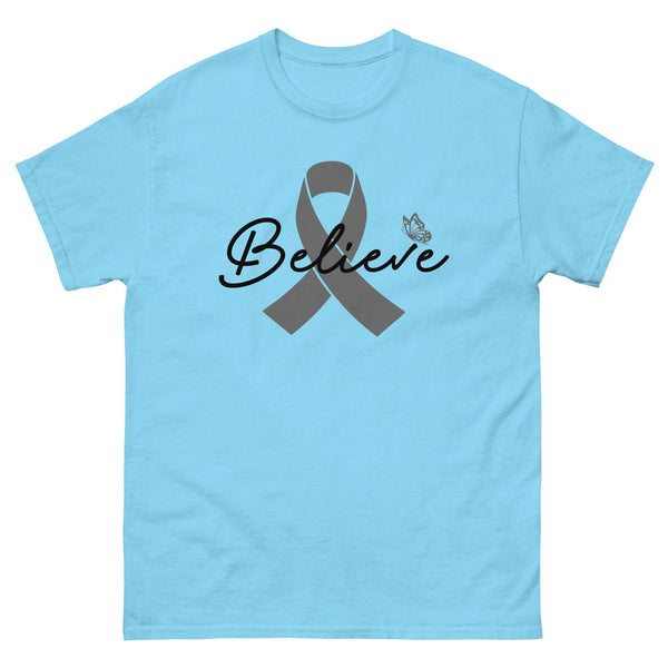 Brain Cancer Believe Tee - JohnVsGBMSkyS