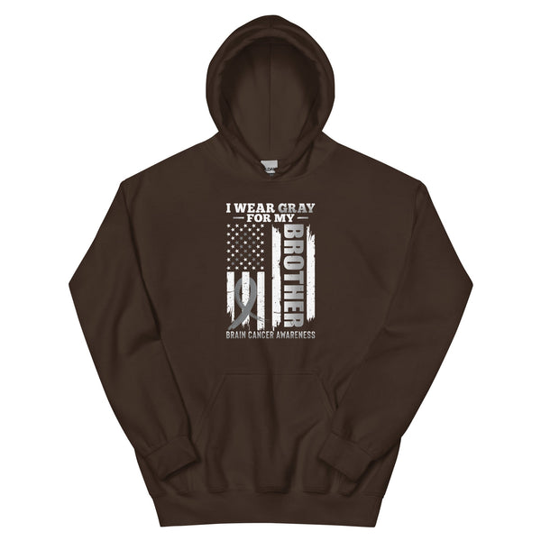 Brain Cancer Brother Hoodie - JohnVsGBMDark ChocolateS