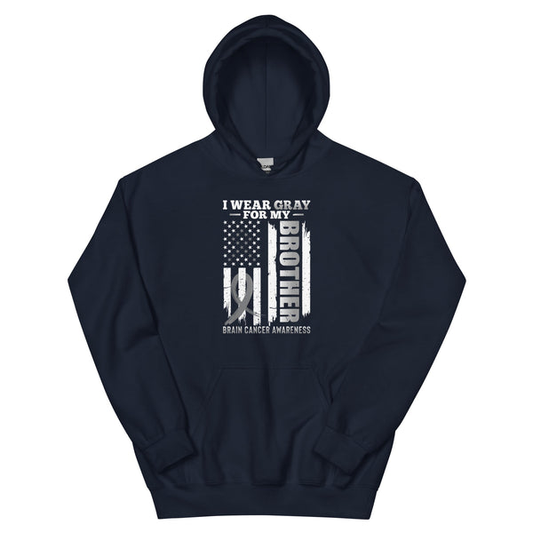 Brain Cancer Brother Hoodie - JohnVsGBMNavyS