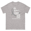 Brain Cancer Brother's Fight Is My Fight Tee - JohnVsGBMSport GreyS