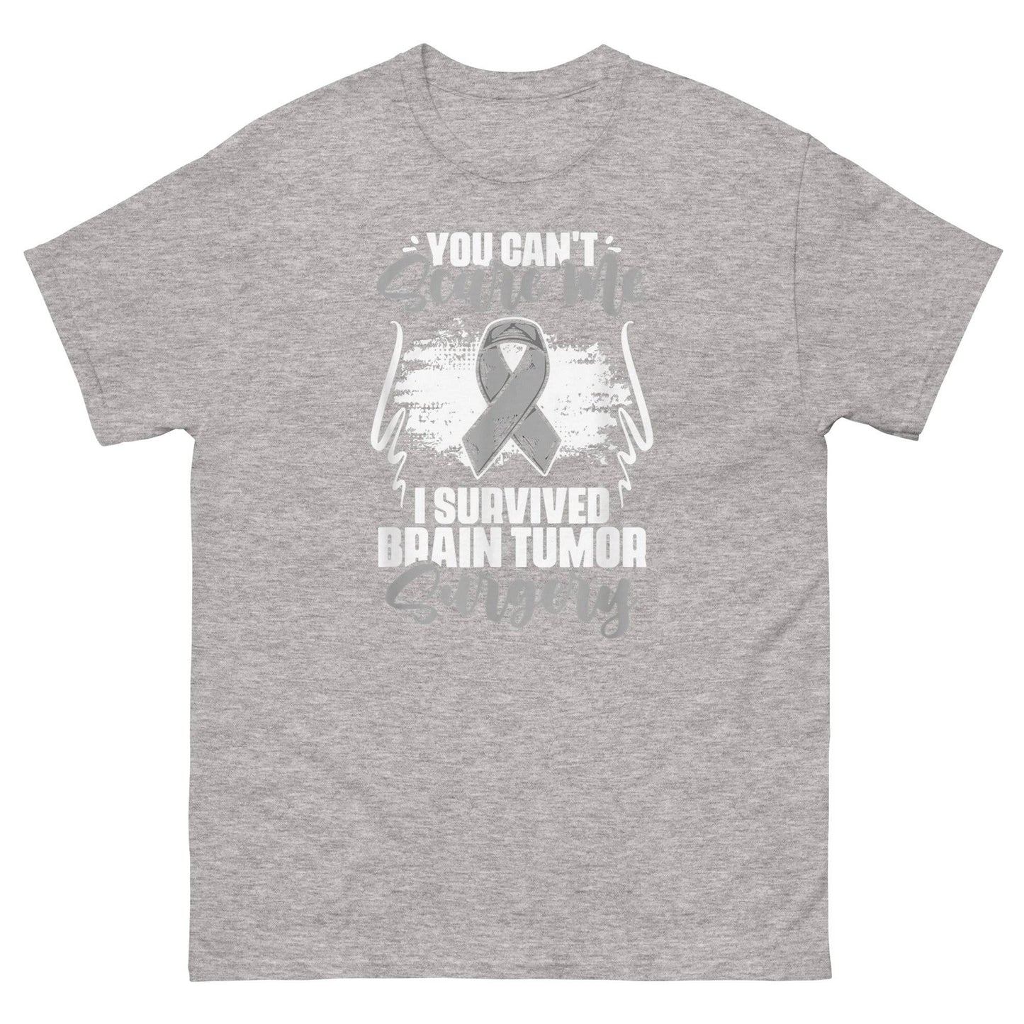 Brain Cancer Can't Scare Me Tee - JohnVsGBMSport GreyS