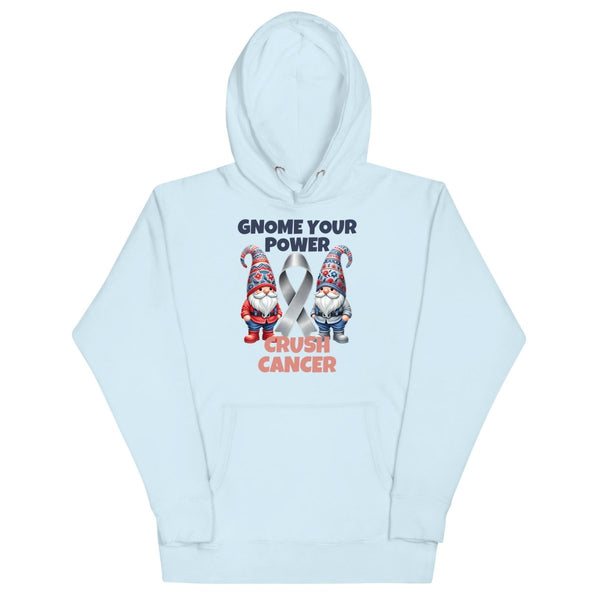 Brain Cancer Crush Gnome Hoodie - JohnVsGBMSky BlueS