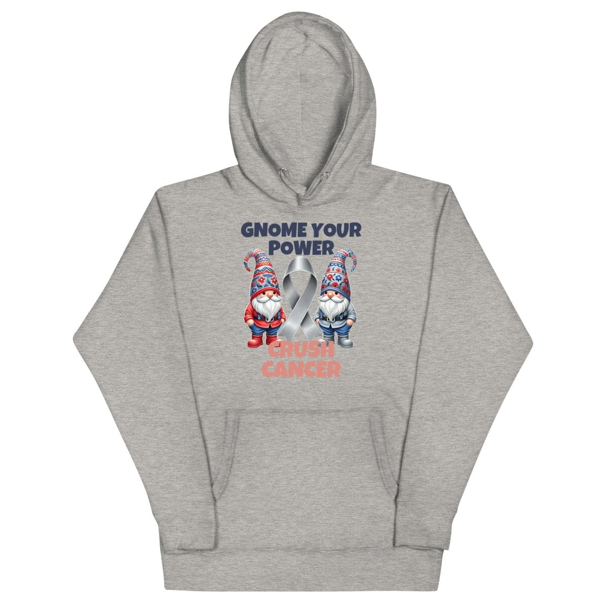 Brain Cancer Crush Gnome Hoodie - JohnVsGBMCarbon GreyS