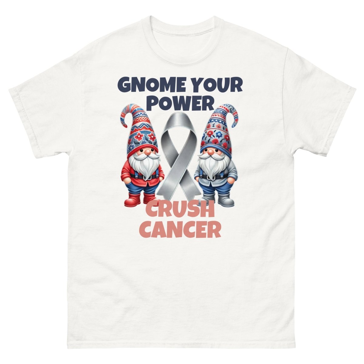 Brain Cancer Crush Gnome Tee - JohnVsGBMWhiteS