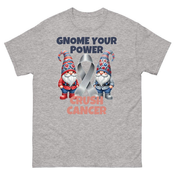 Brain Cancer Crush Gnome Tee - JohnVsGBMSport GreyS