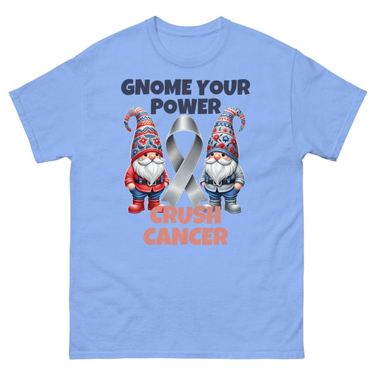 Brain Cancer Crush Gnome Tee - JohnVsGBMCarolina BlueS