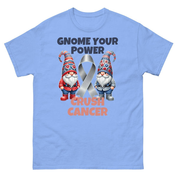 Brain Cancer Crush Gnome Tee - JohnVsGBMCarolina BlueS