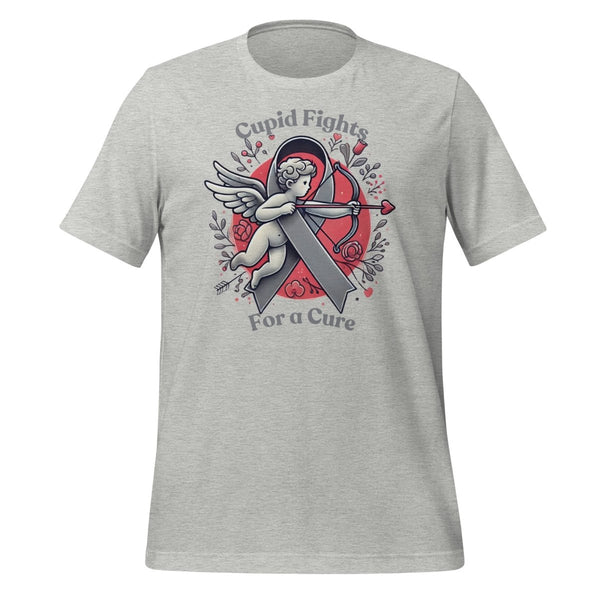 Brain Cancer Cupid Love Tee - JohnVsGBMAthletic HeatherS