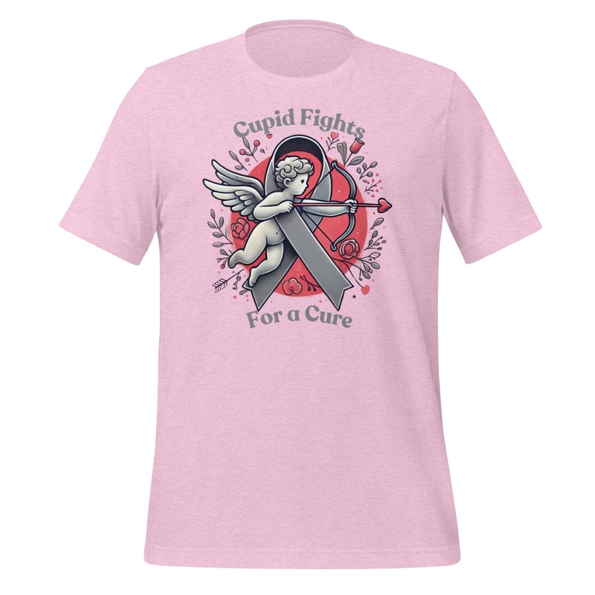 Brain Cancer Cupid Love Tee - JohnVsGBMHeather Prism LilacS