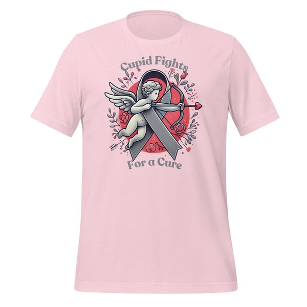 Brain Cancer Cupid Love Tee - JohnVsGBMSoft PinkS