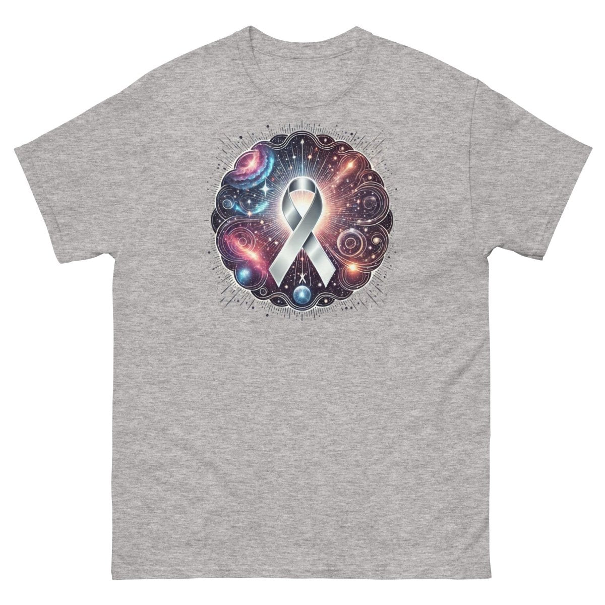 Brain Cancer Epic Galaxy Tee - JohnVsGBMSport GreyS