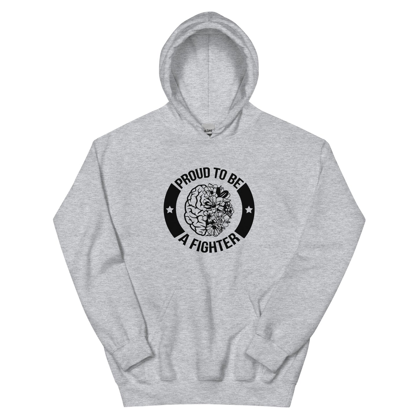 Brain Cancer Fighter Hoodie - JohnVsGBMSport GreyS