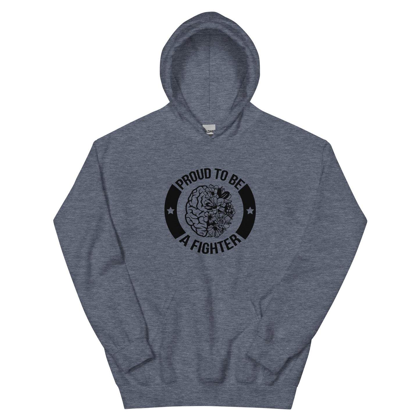 Brain Cancer Fighter Hoodie - JohnVsGBMHeather Sport Dark NavyS