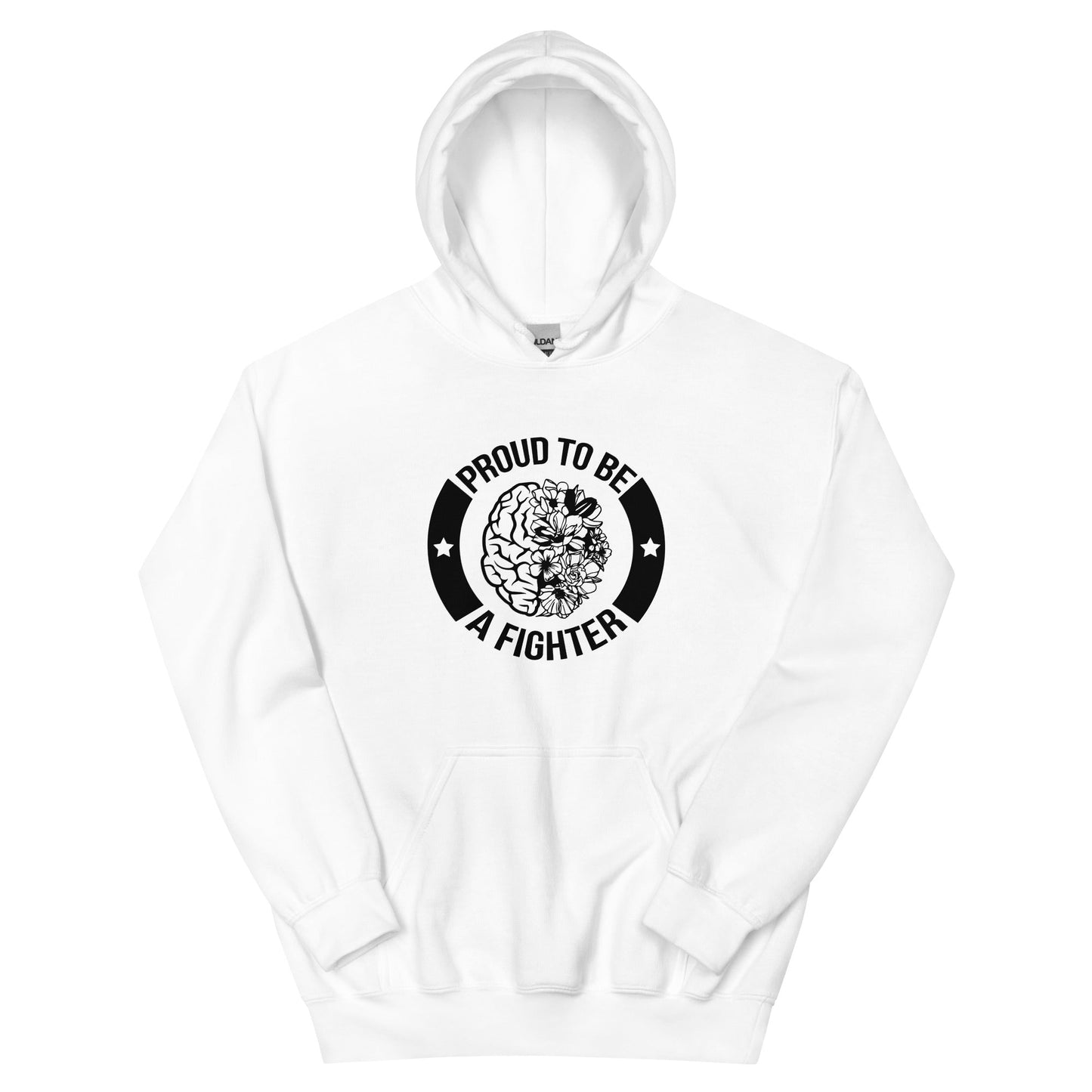 Brain Cancer Fighter Hoodie - JohnVsGBMWhiteS