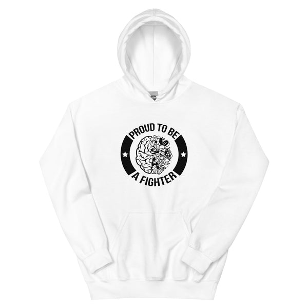 Brain Cancer Fighter Hoodie - JohnVsGBMWhiteS