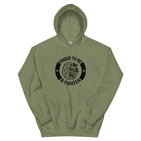 Brain Cancer Fighter Hoodie - JohnVsGBMMilitary GreenS