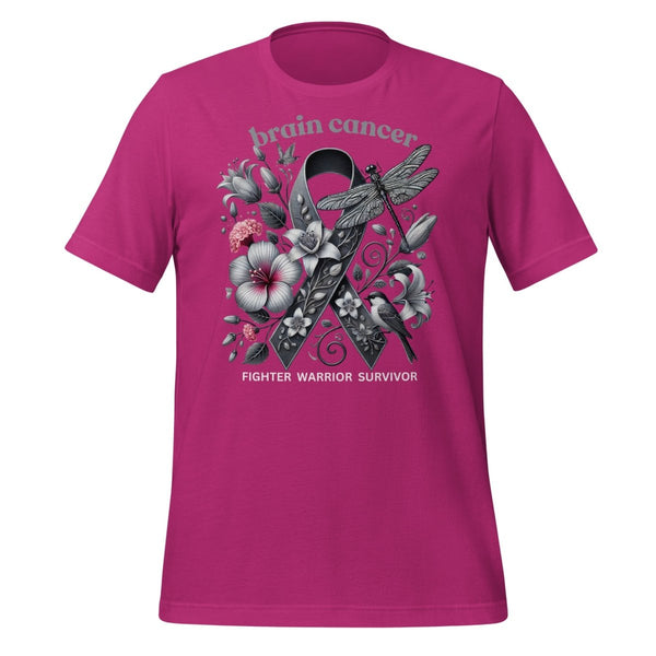 Brain Cancer FIghter Spring Tee - JohnVsGBMBerryS