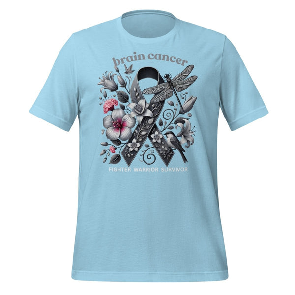 Brain Cancer FIghter Spring Tee - JohnVsGBMOcean BlueS