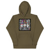 Brain Cancer Floral Hoodie - JohnVsGBMMilitary GreenS