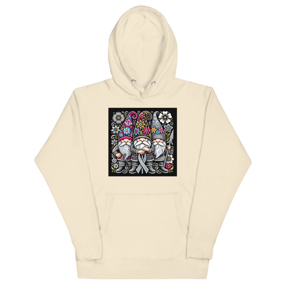 Brain Cancer Floral Hoodie - JohnVsGBMBoneS