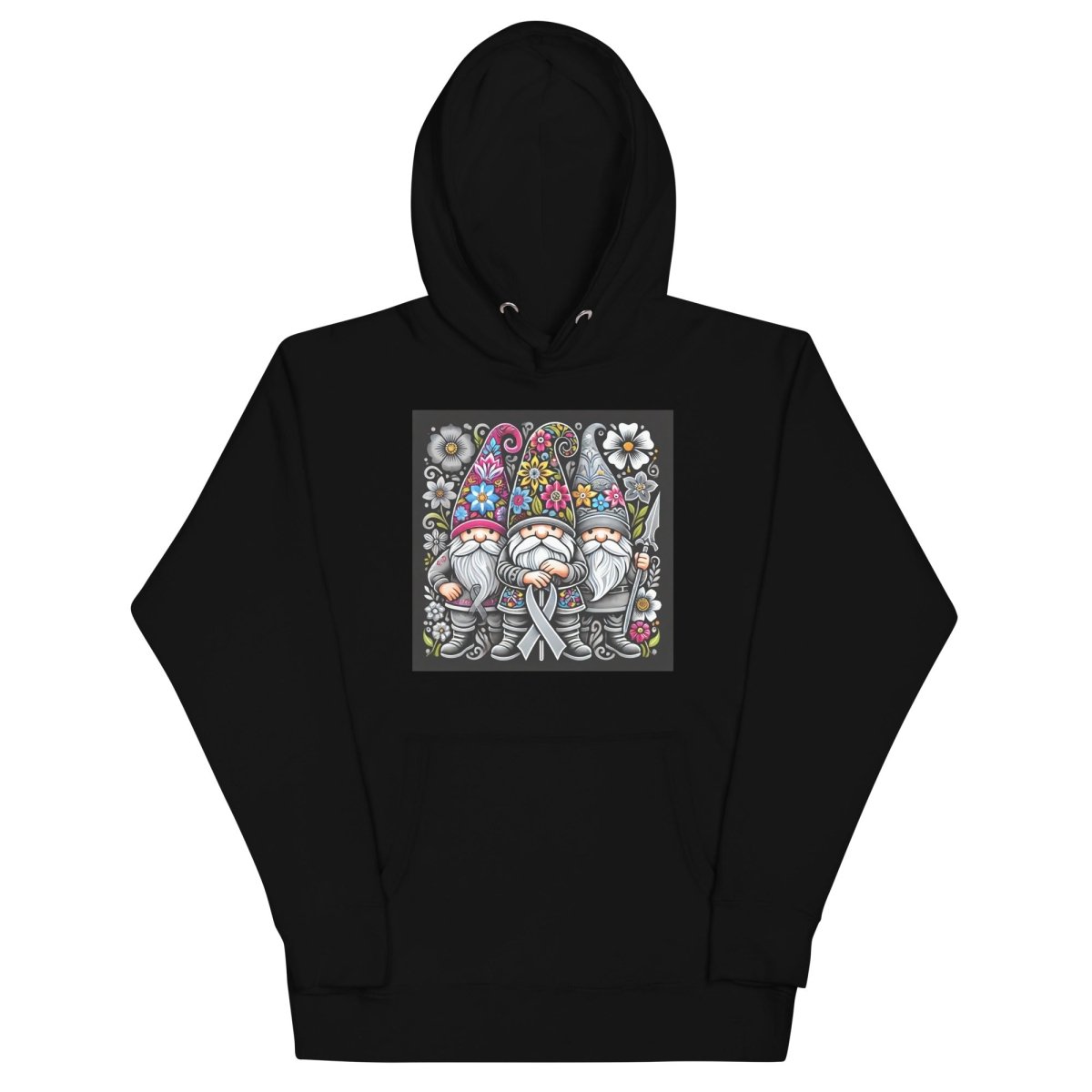 Brain Cancer Floral Hoodie - JohnVsGBMBlackS