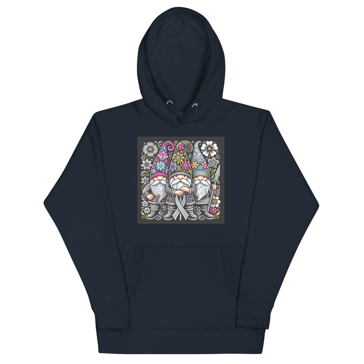 Brain Cancer Floral Hoodie - JohnVsGBMNavy BlazerS