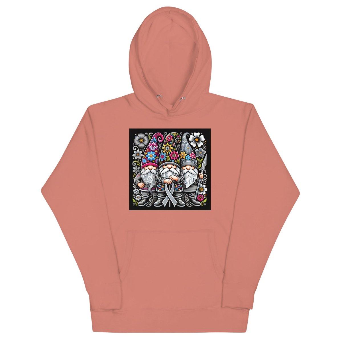 Brain Cancer Floral Hoodie - JohnVsGBMDusty RoseS