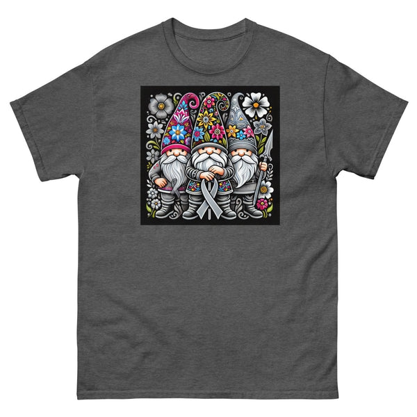 Brain Cancer Floral Tee - JohnVsGBMDark HeatherS