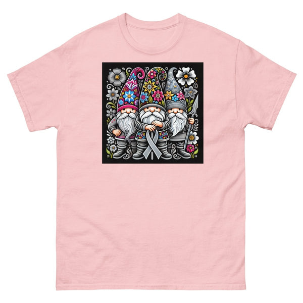 Brain Cancer Floral Tee - JohnVsGBMLight PinkS