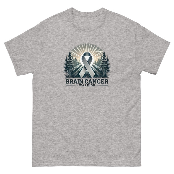 Brain Cancer Forest Tee - JohnVsGBMSport GreyS